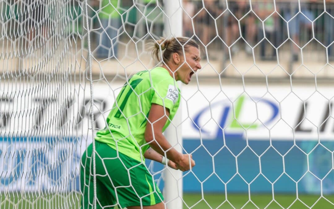 Wolfsburgs Stürmerin Alexandra Popp traf gegen Florenz dreimal.