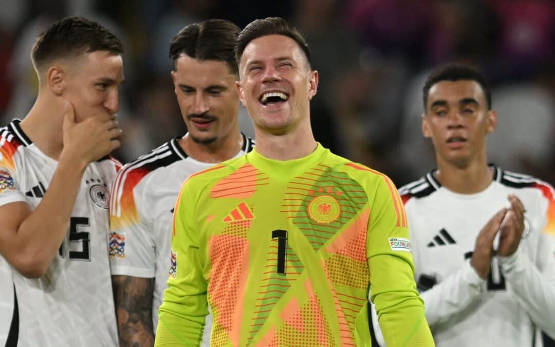 Ein strahlender Marc-André ter Stegen nach dem 5:0 gegen Ungarn.