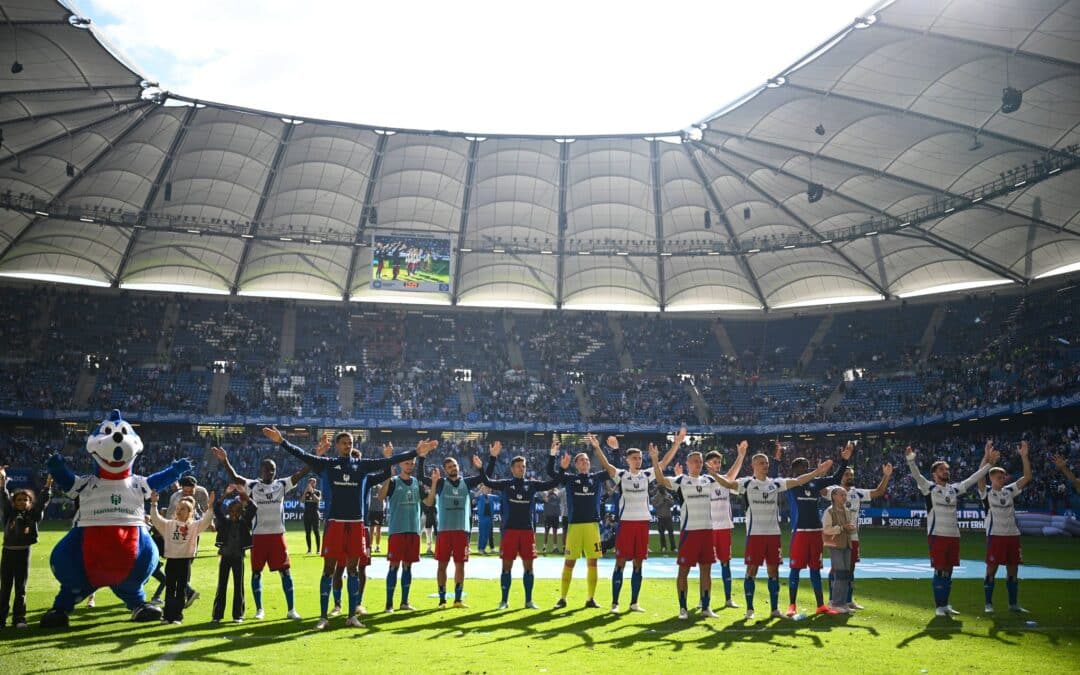 Viel Grund zur Freude: Der Hamburger SV besiegte Regensburg mit 5:0.