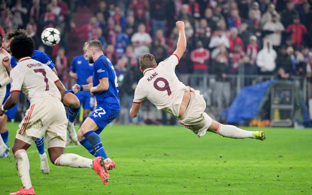 Heiß auf Tore: Harry Kane beim spektakulären Seitfallzieher.