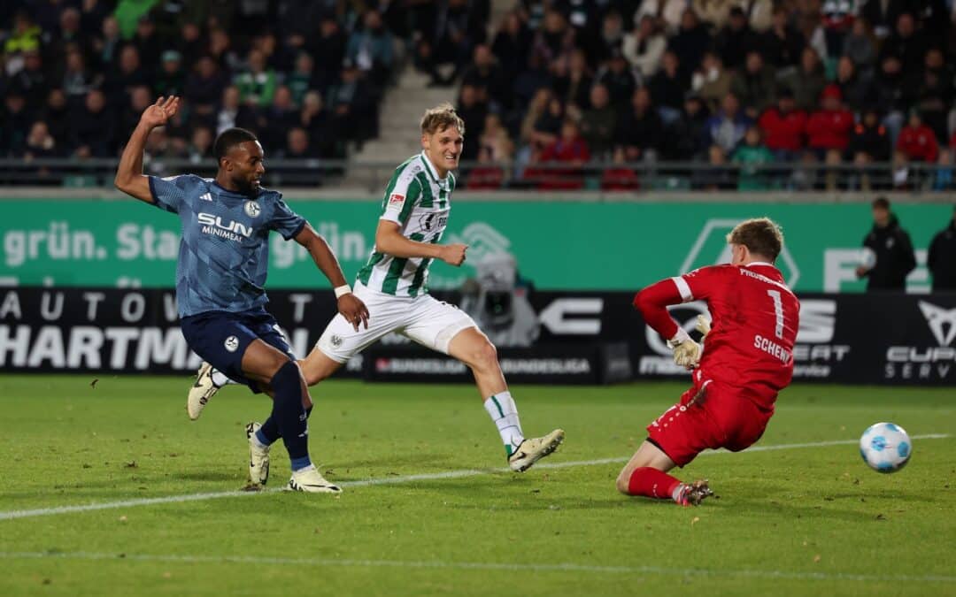 Moussa Sylla (l) trifft zum 1:1 für Schalke.