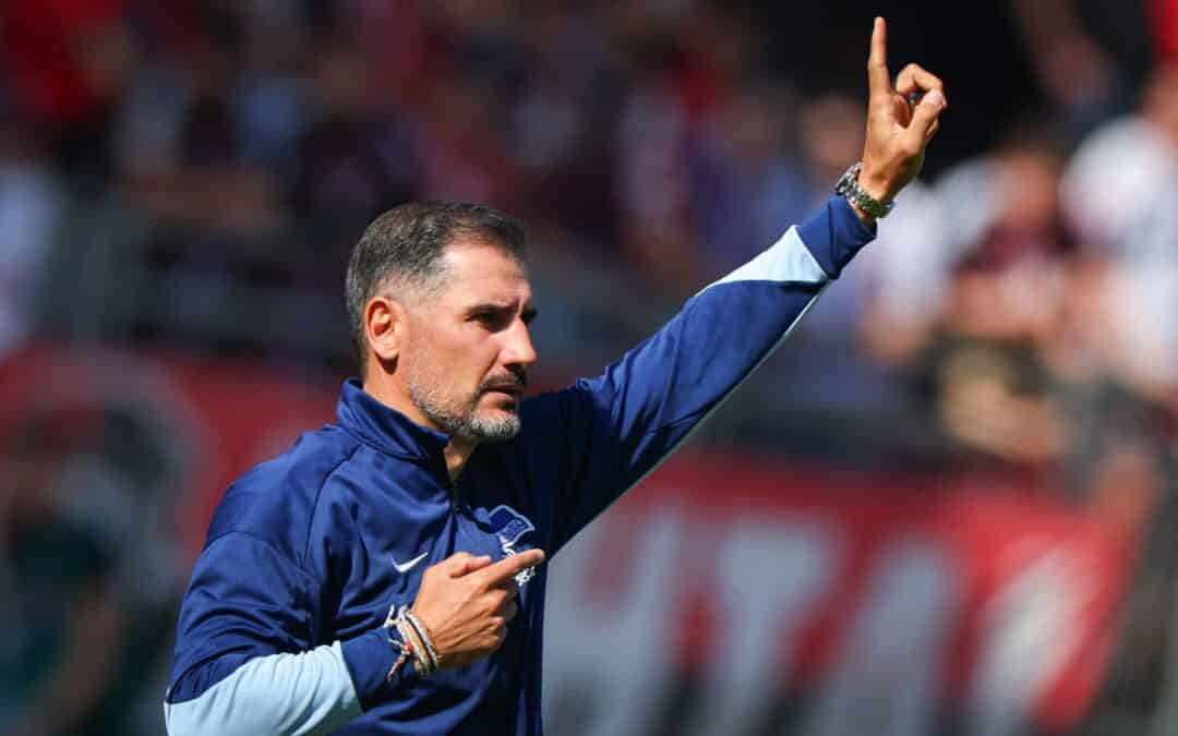 Erfolgreicher Tag an alter Wirkungsstätte: Hertha-Coach Cristian Fiél.