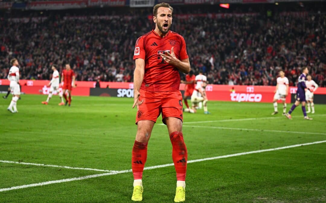 Harry Kane trifft beim Sieg gegen Stuttgart dreifach.