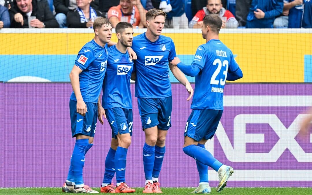 Traf gegen Bochum früh zum 1:0 für Hoffenheim: Andrej Kramaric (2.v.l.)