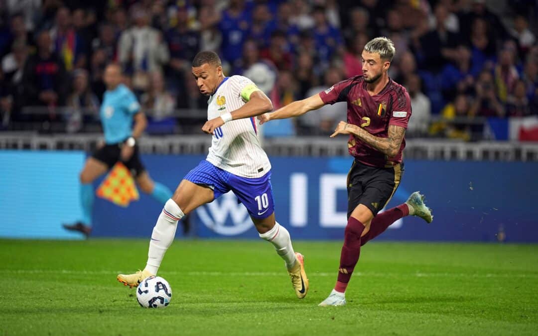 Kylian Mbappé (l.) fehlt Vizeweltmeister Frankreich in der Nations League.