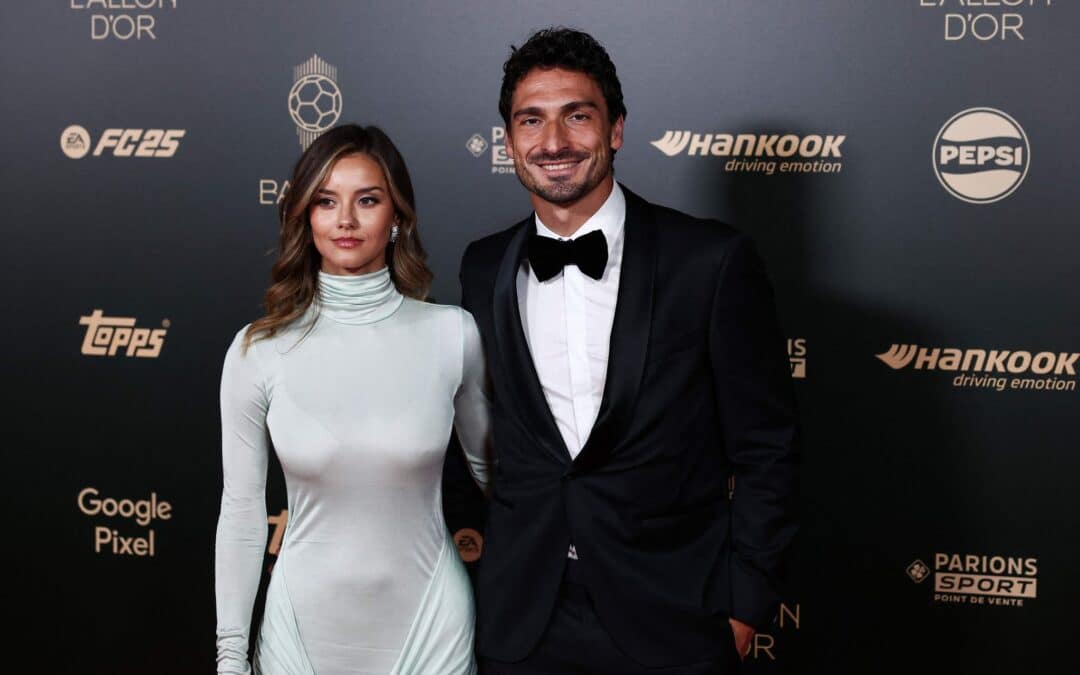 Mats Hummels und Nicola Cavanis kamen gemeinsam zum Ballon d'Or.