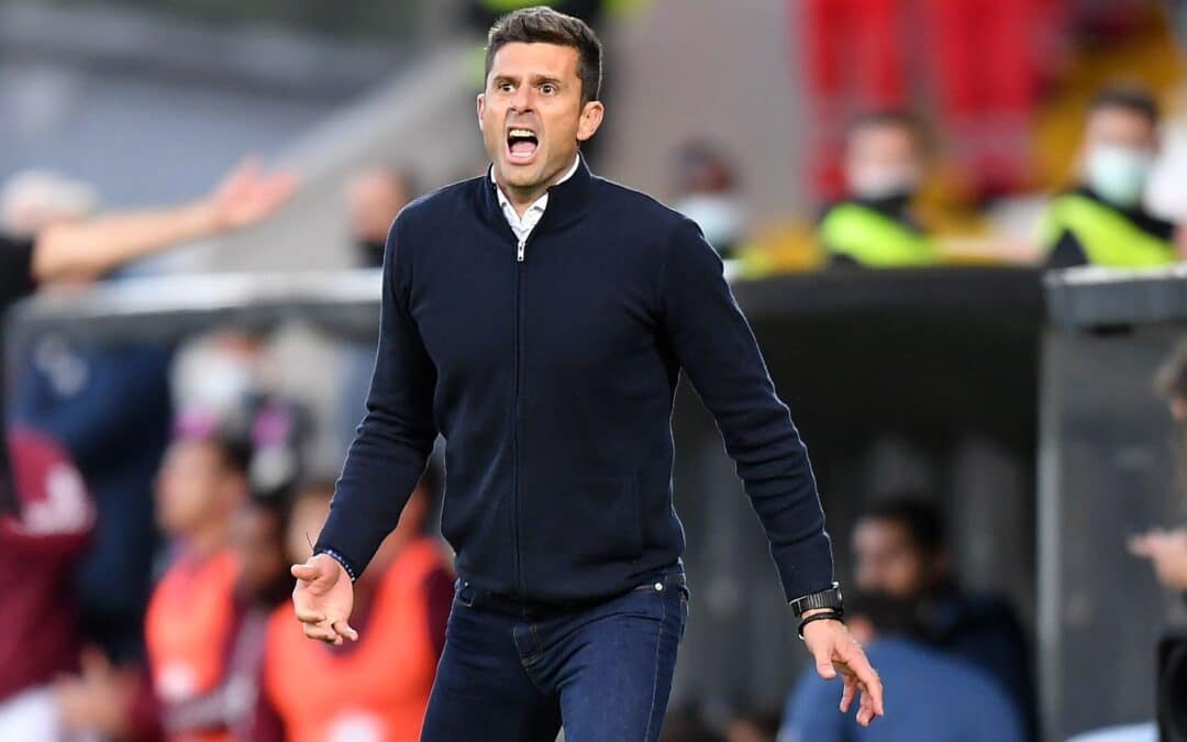 Juve-Trainer Thiago Motta trifft mit seinem Team auf RB Leipzig.