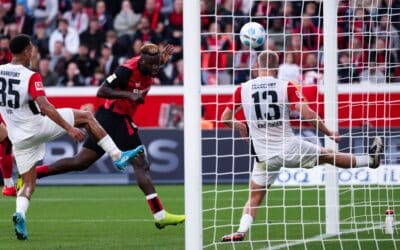 Boniface rettet Bayer 2:1-Sieg im Top-Duell mit Frankfurt