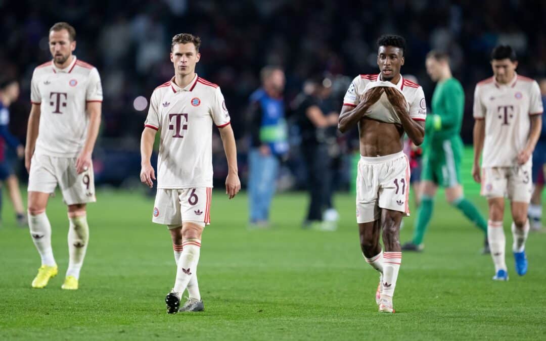 Die Bayern-Profis nach dem 1:4 in Barcelona.