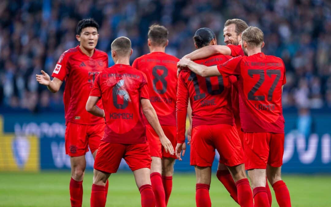 Jubel nach der Tristesse: Die Bayern spielten sich in Bochum den Frust von der Seele.