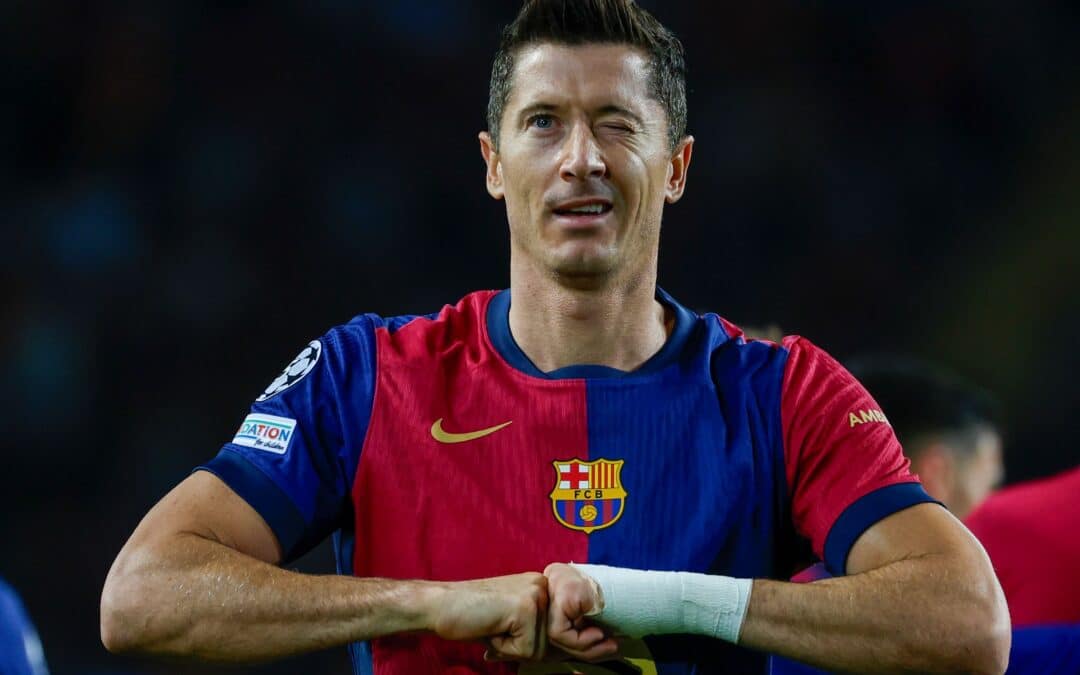 Barcelona-Stürmer Robert Lewandowski leitete den klaren Sieg ein.