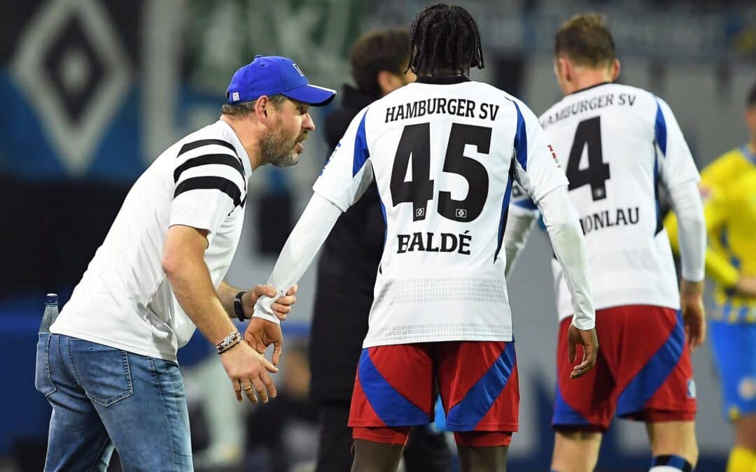 In der Krise: Der Hamburger SV und sein Trainer Steffen Baumgart.