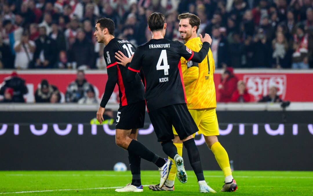 Die Eintracht kann sich nach dem gehaltenen Strafstoß bei Kevin Trapp bedanken.