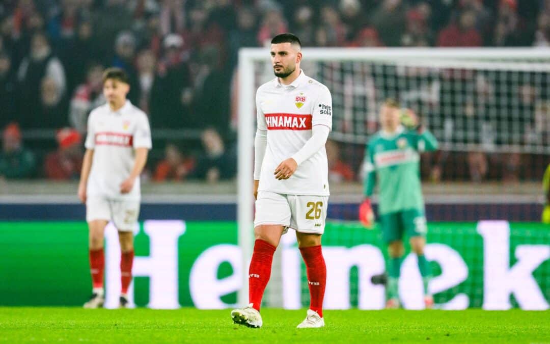 Stuttgarts Deniz Undav wurde im Champions-League-Spiel gegen Bergamo angeschlagen ausgewechselt.