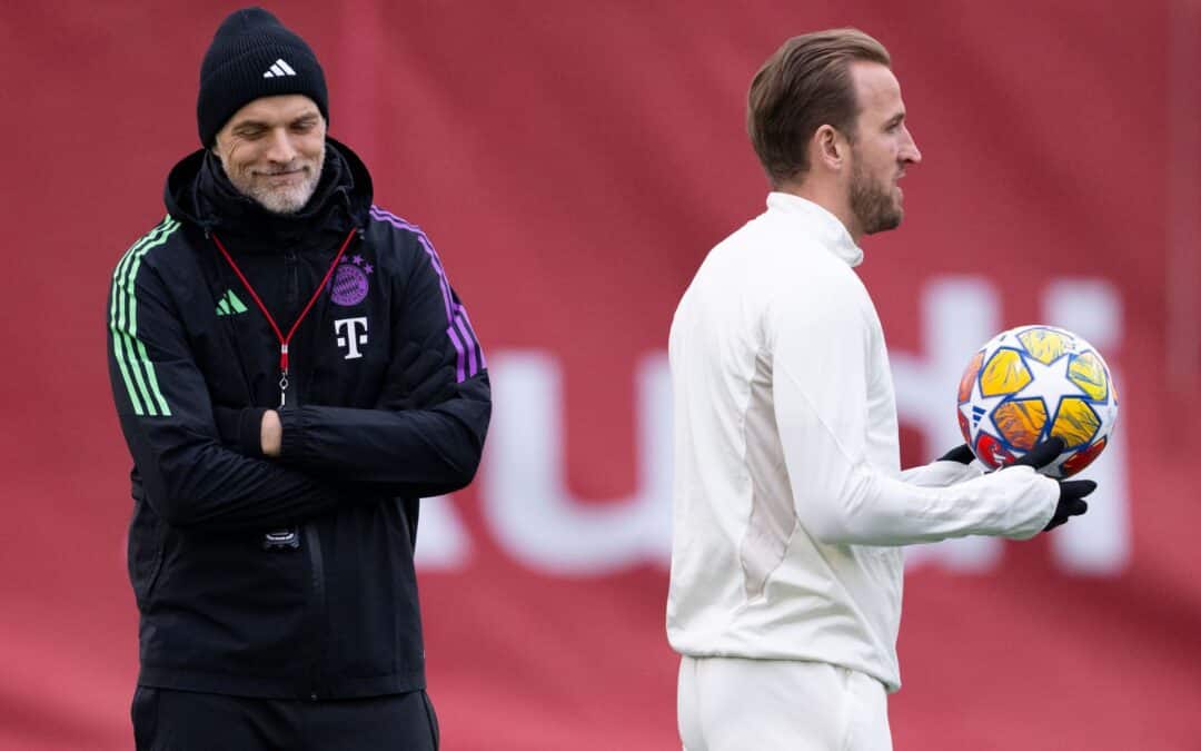 Harry Kane (r) arbeitet bald wieder mit Thomas Tuchel (l) zusammen.