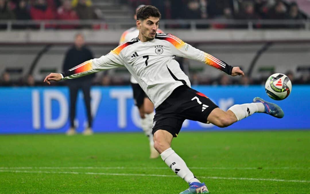 Kai Havertz erzielte 2024 wir Florian Wirtz sechs Länderspiel-Tore.