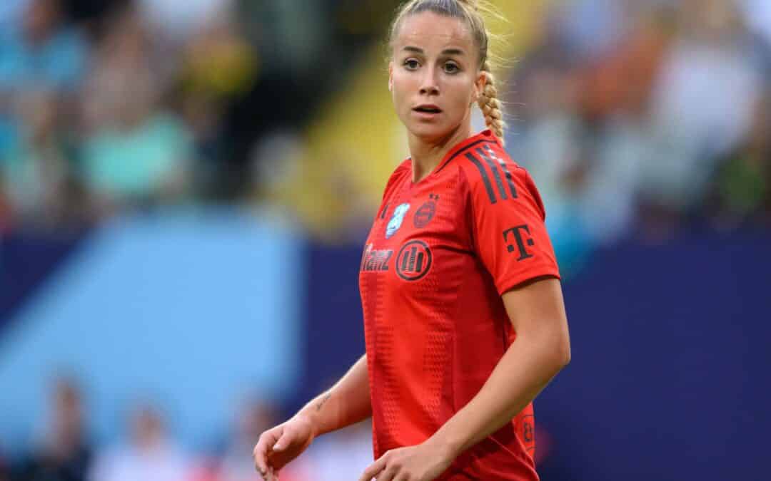 Giulia Gwinn hat im Spiel bei eintracht Frankfurt einen Zahn verloren.