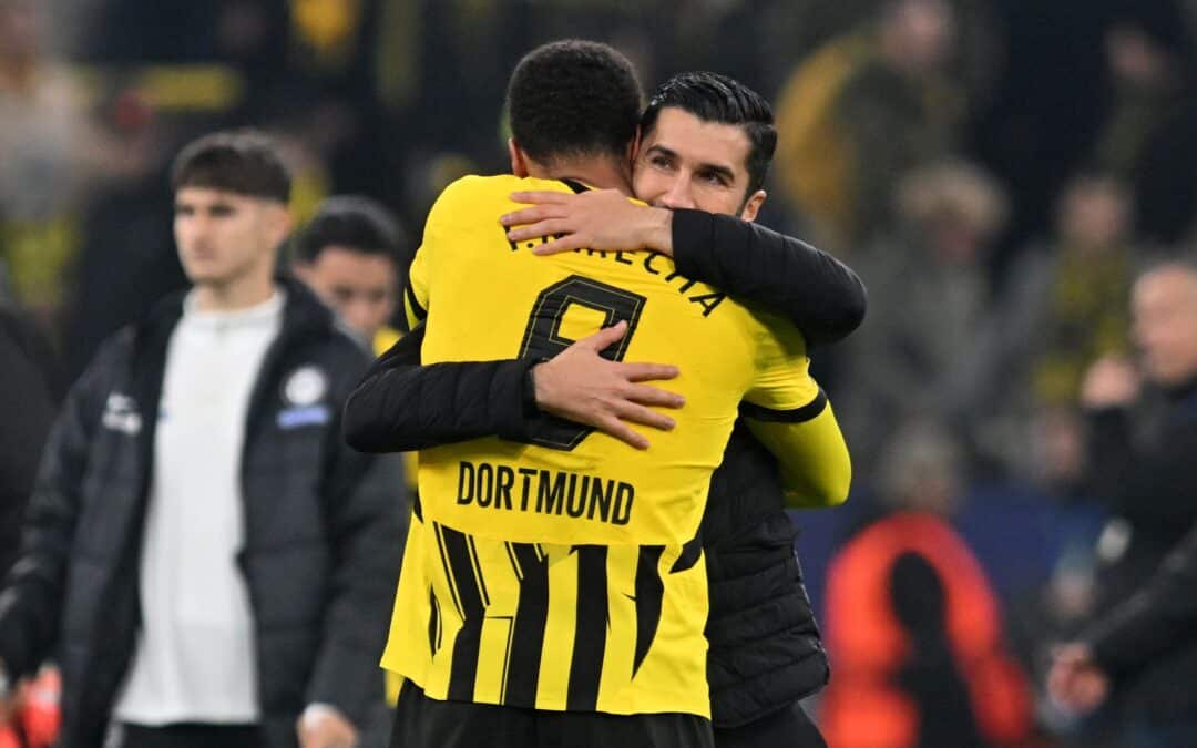 Dortmunds Trainer Sahin wirkt erleichtert