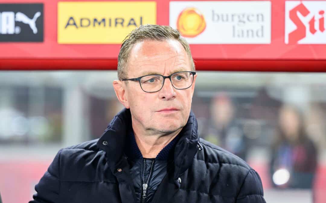 Österreichs Teamchef Ralf Rangnick redete sein Team nach dem folgenschweren Remis stark.