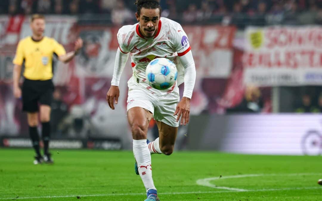 Auf Yussuf Poulsen muss RB Leipzig wochenlang verzichten.