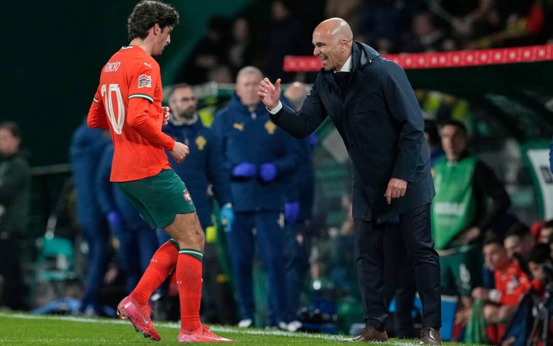 Roberto Martínez (rechts) steht in Portugal in der Kritik