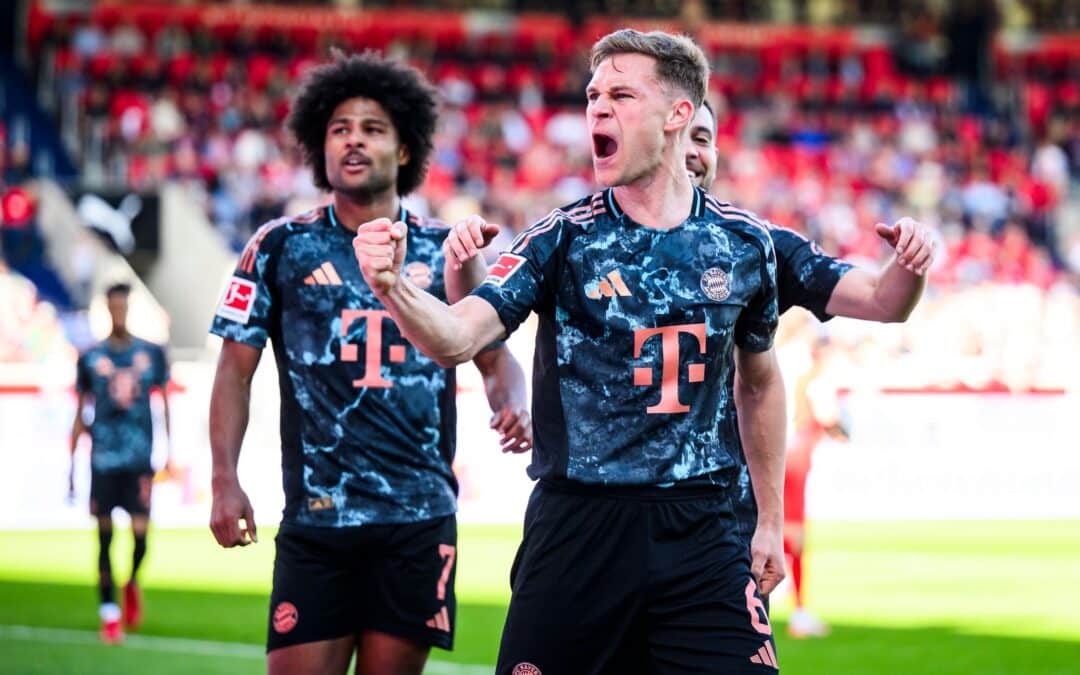 Erzielte in Heidenheim das 4:0 für die Bayern: Joshua Kimmich (r.).