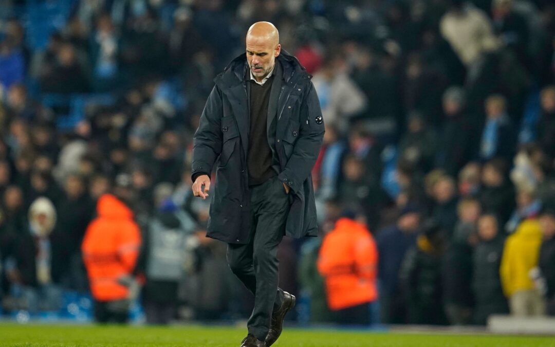 Hat sich gegen Bayer Leverkusen verzockt: Manchester Citys Cheftrainer Pep Guardiola.