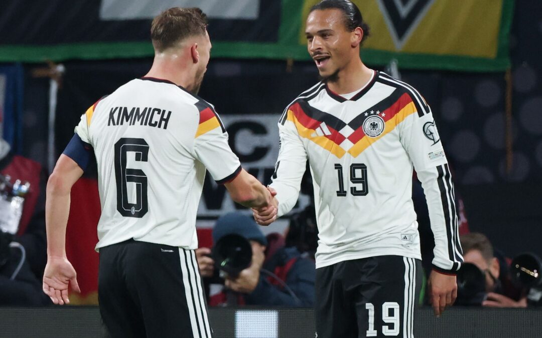 WM-tauglich: Kimmich und Sané beim 6:0.