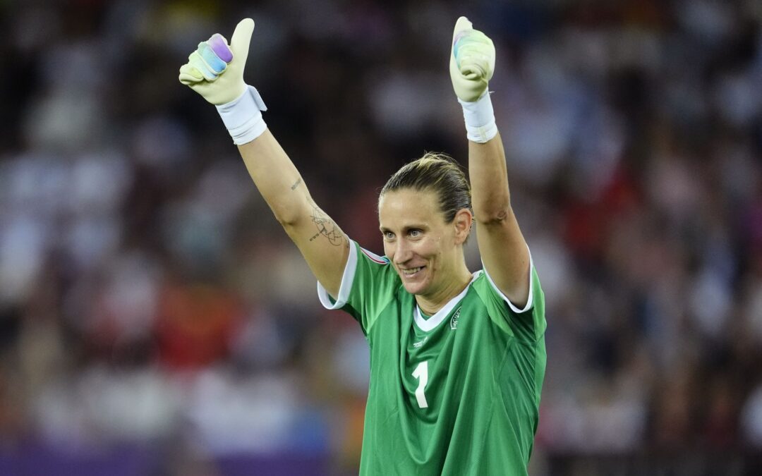 Ann-Katrin Berger wird mit einem Meistertitel zur DFB-Elf der Frauen stoßen.