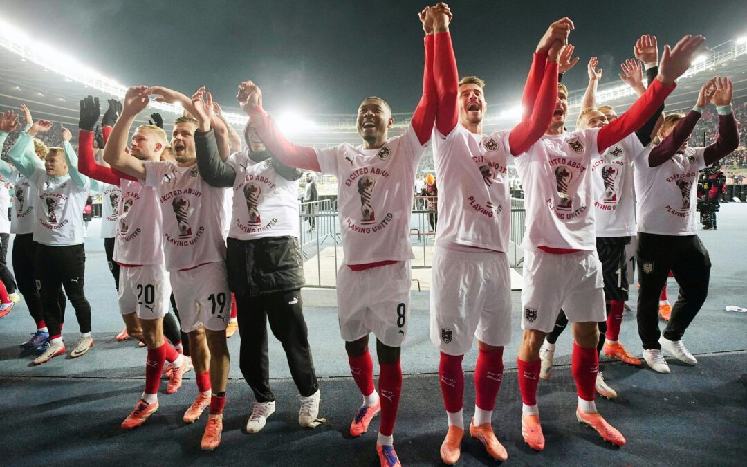 Hoch die Hände: Österreich reist erstmals seit 1998 wieder zu einer WM.