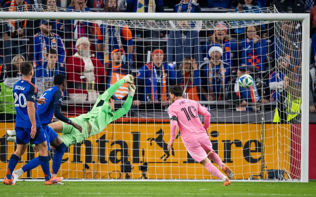 Weltmeister Lionel Messi trifft zur Führung für Inter Miami.