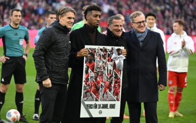 FC Bayern verabschiedet Coman – Blumen fürs Töchterchen
