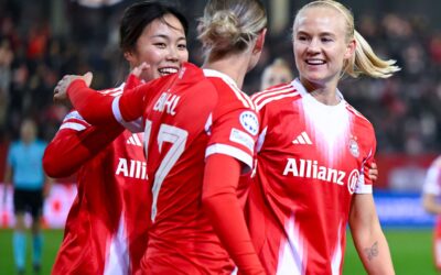 Bayern-Fußballerinnen feiern klaren Sieg in Frankfurt