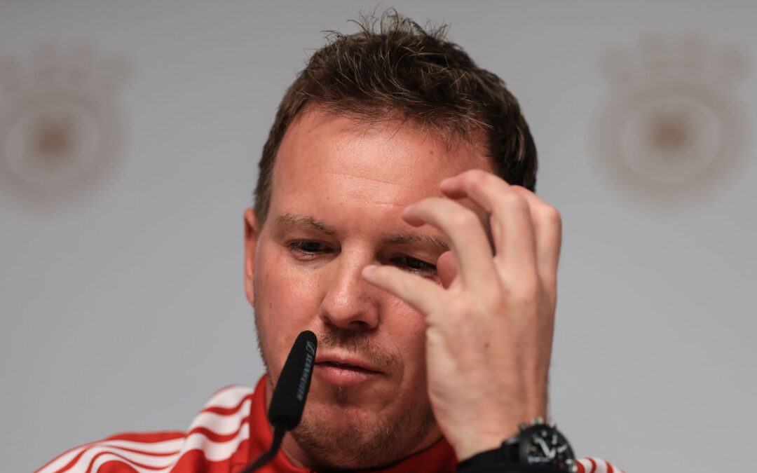 Julian Nagelsmann steht vor seiner ersten WM-Auslosung als Bundestrainer. (Archivbild)