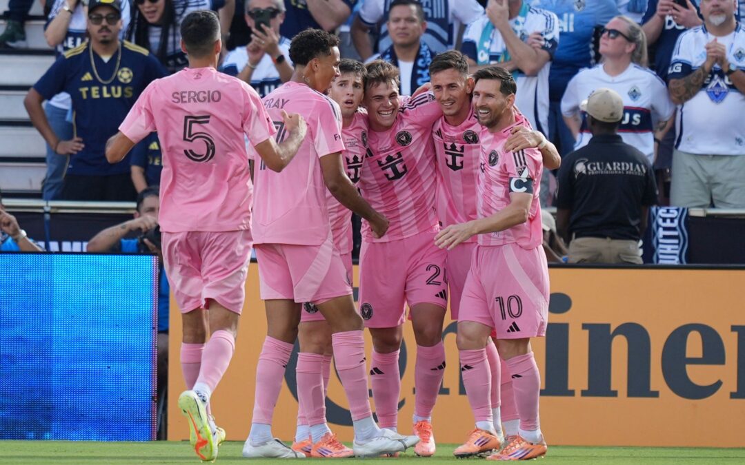 Miami jubelt über das 1:0 - ein Eigentor von Vancouver-Profi Ocampo.