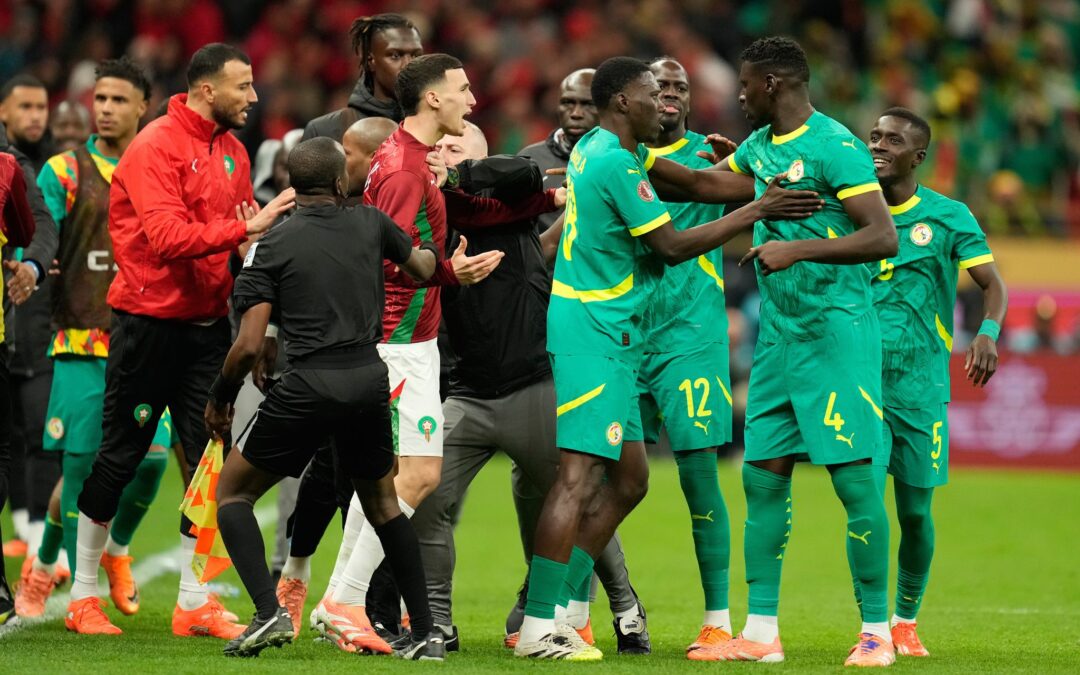 Zwischen dem Senegal und Marokko gab es viel Ärger im Finale des Afrika Cups.