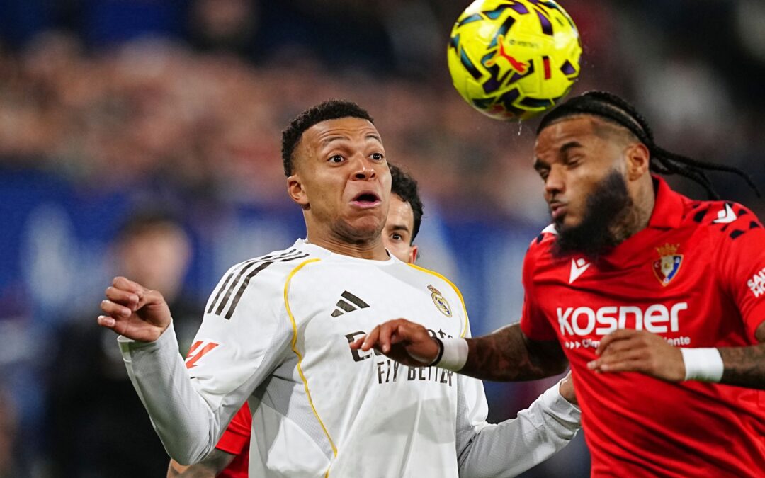 Lange Gesichter gab's bei Kylian Mbappé (l) und Real Madrid.