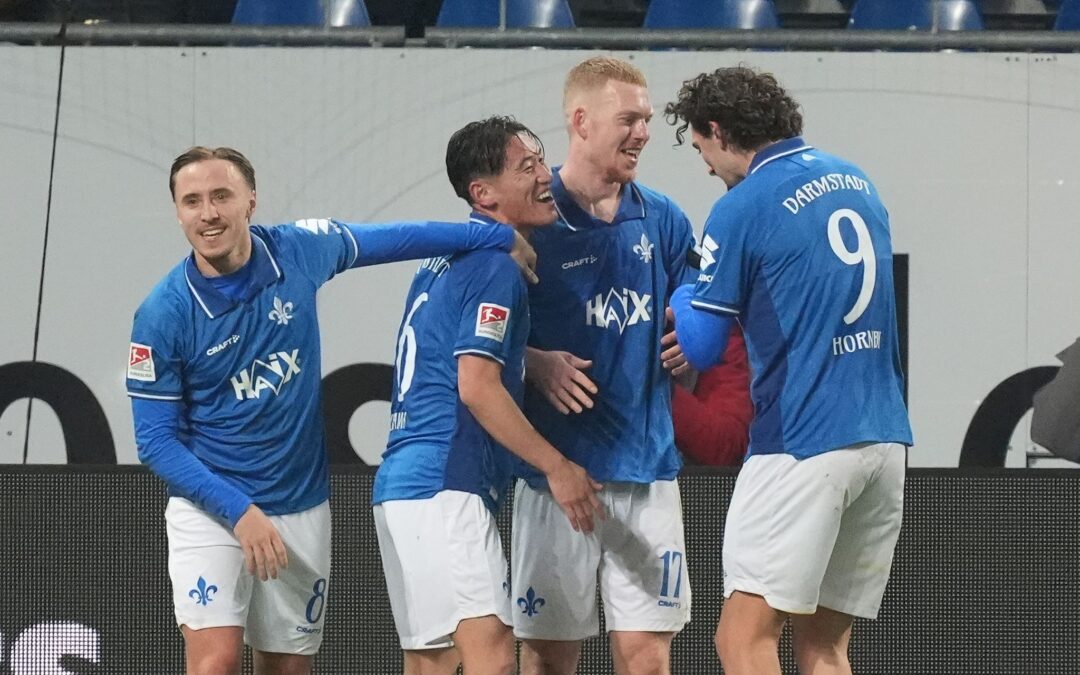 Darmstadt jubelt über das dritte Tor.