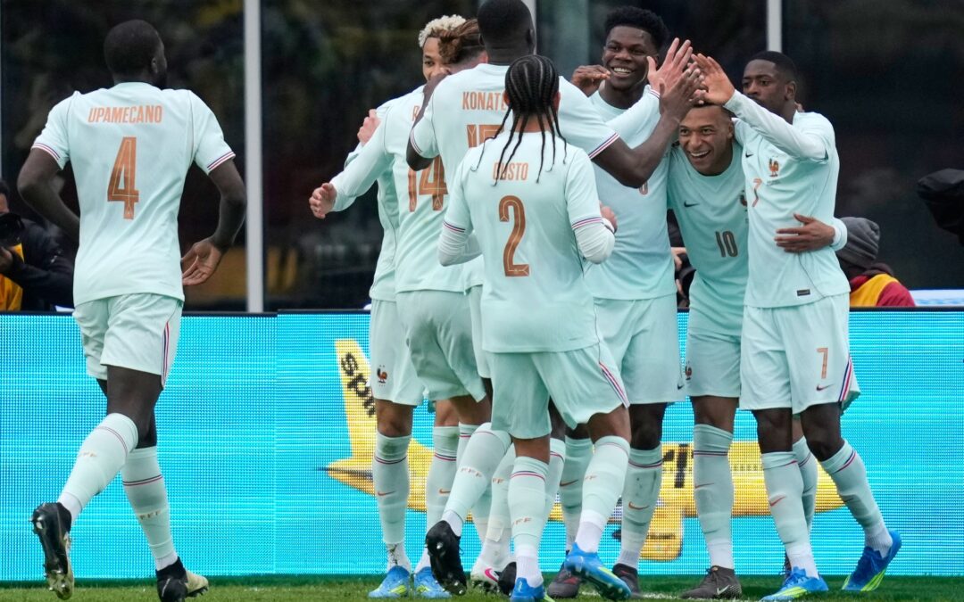 Kylian Mbappé brachte die Franzosen in der 32. Minute in Führung.