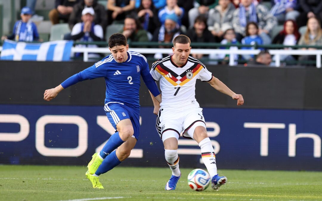 Traf erstmals für die deutsche U21: Said El Mala (r).