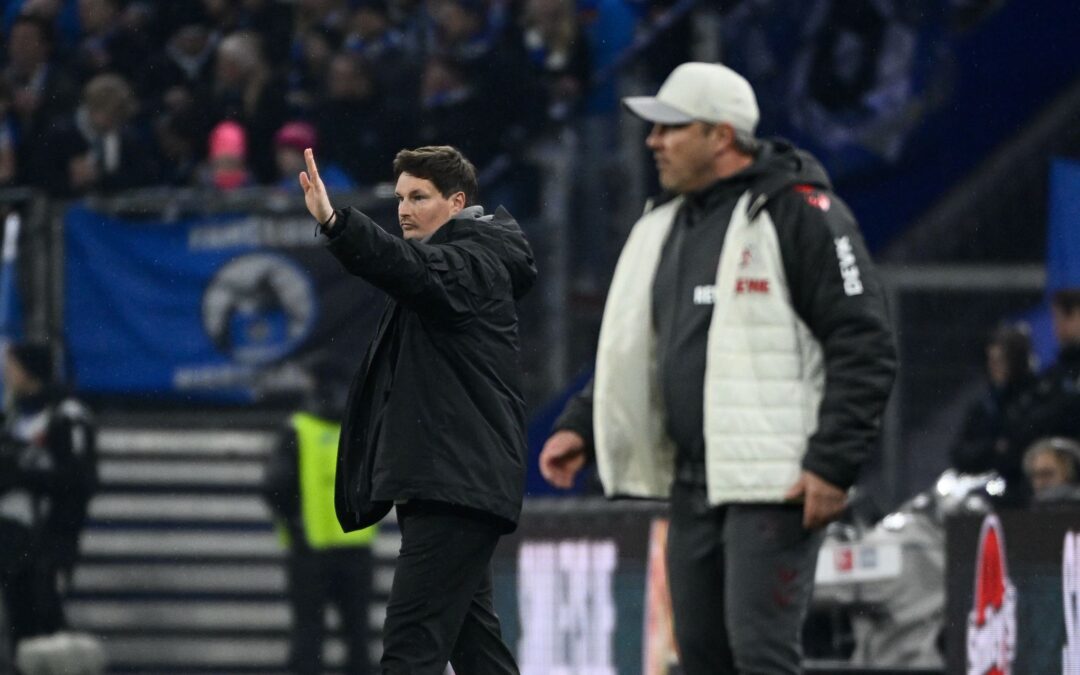 Polzin (Hamburger SV, l-r) und Kwasniok (1. FC Köln) sind beide noch relativ neu in der Bundesliga.