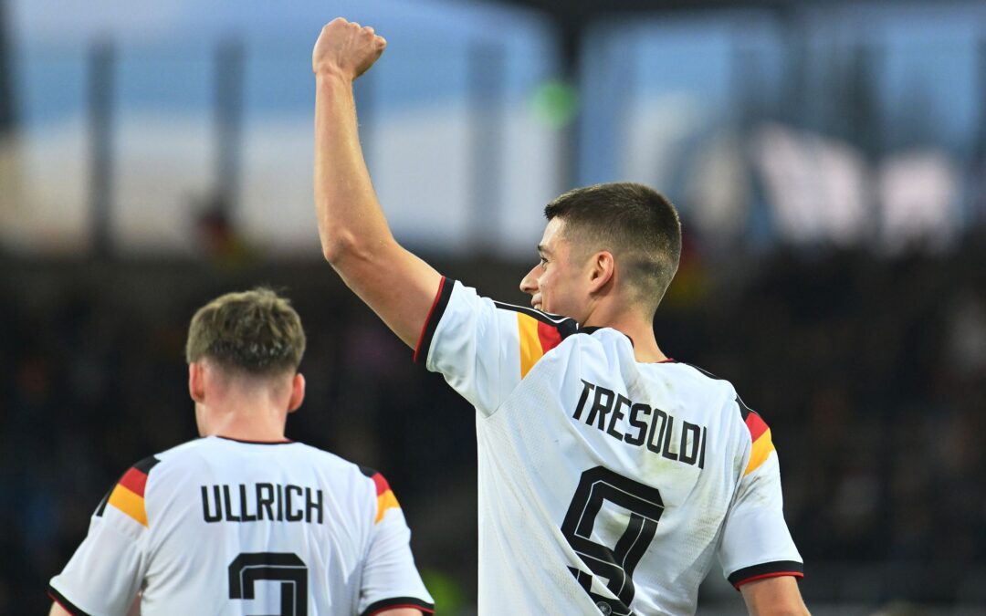 Jubelt bei der U21 - und bald auch im Nagelsmann-Team? Nicolò Tresoldi.