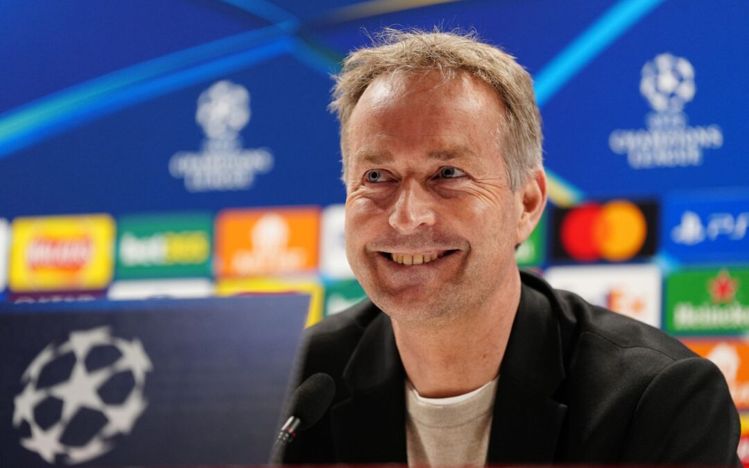 Bayer-Coach Kasper Hjulmand erwartet, dass sich seine Mannschaft in London steigert.
