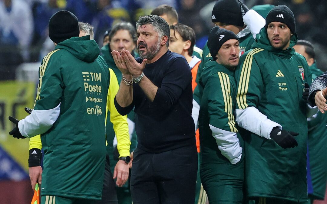 Trainer Gennaro Gattuso scheiterte mit Italien an der WM-Qualifikation.